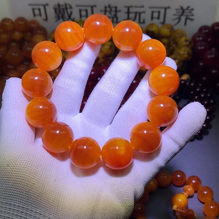 松木（琥珀木）手串/手链1.8 包浆高货