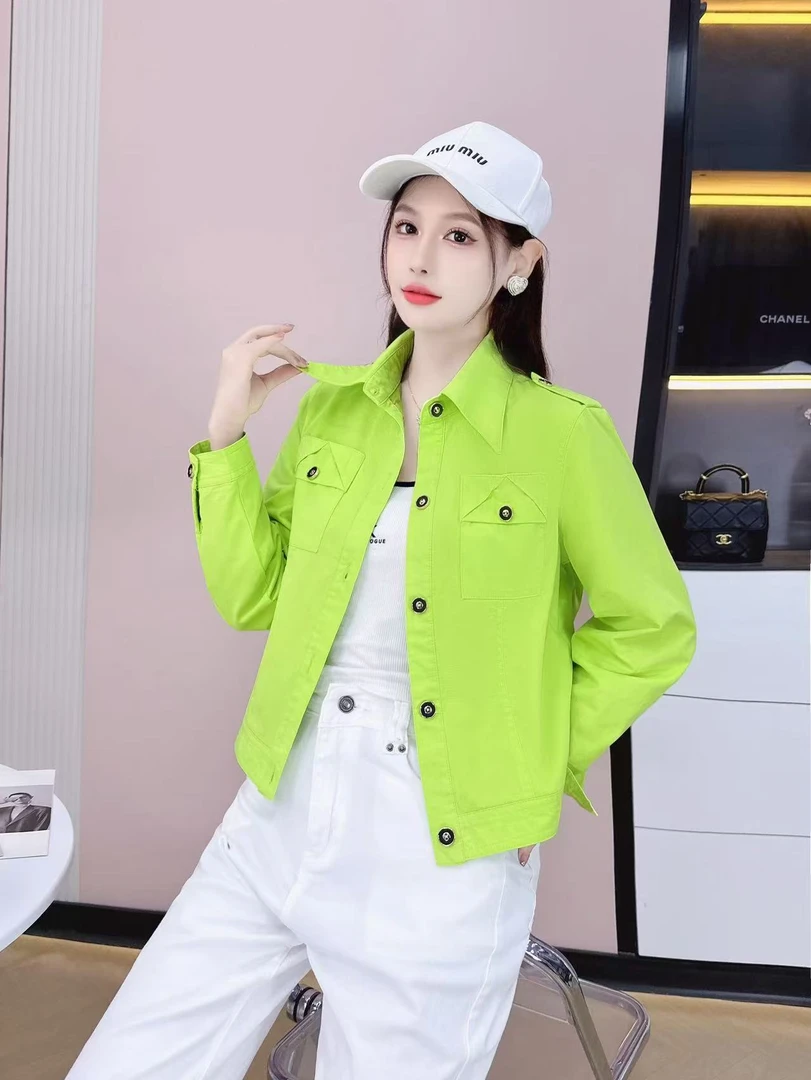 873#【衣长52】春季牛仔外套女新款宽松显瘦短款外套