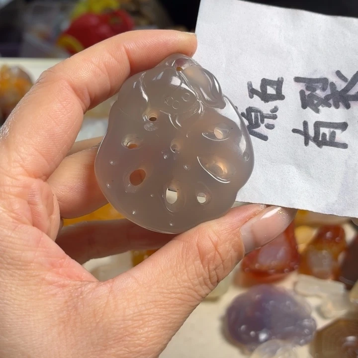 玛瑙/玉髓未镶嵌吊坠(不含链)