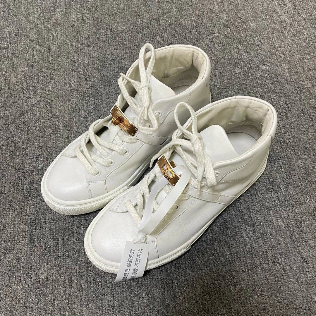 95新 Hermes/爱马仕 （有盒）Daydream舒适透气时尚板鞋38码/3982