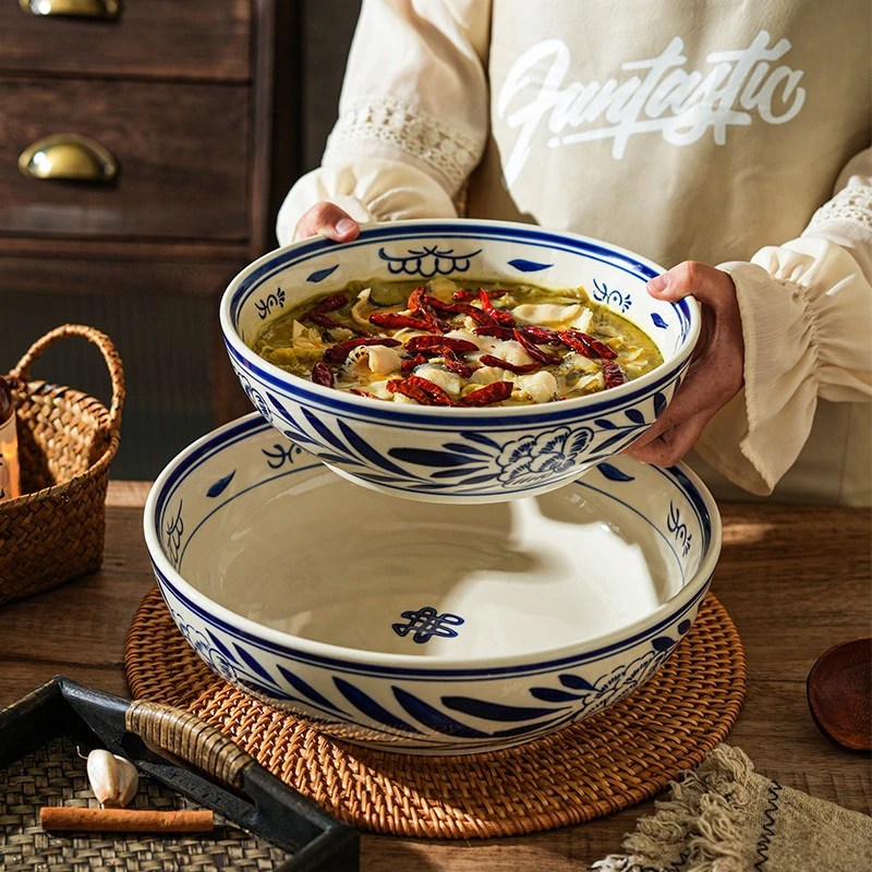 舍里酸菜鱼大盆碗家用大号汤碗陶瓷汤盆盘子水煮肉片毛血旺专用碗