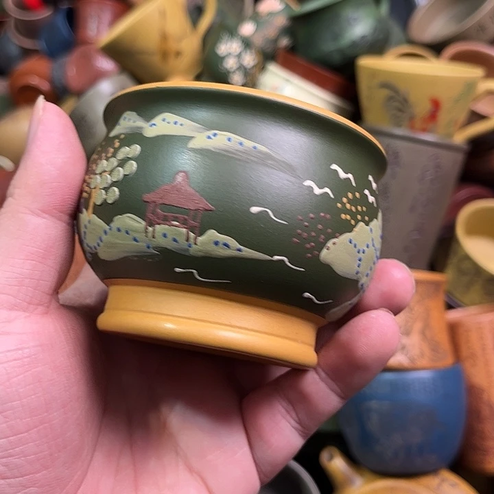 紫砂茶杯全手工紫砂主人杯