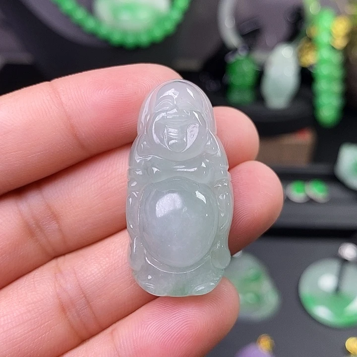 翡翠未镶嵌吊坠(赠链)