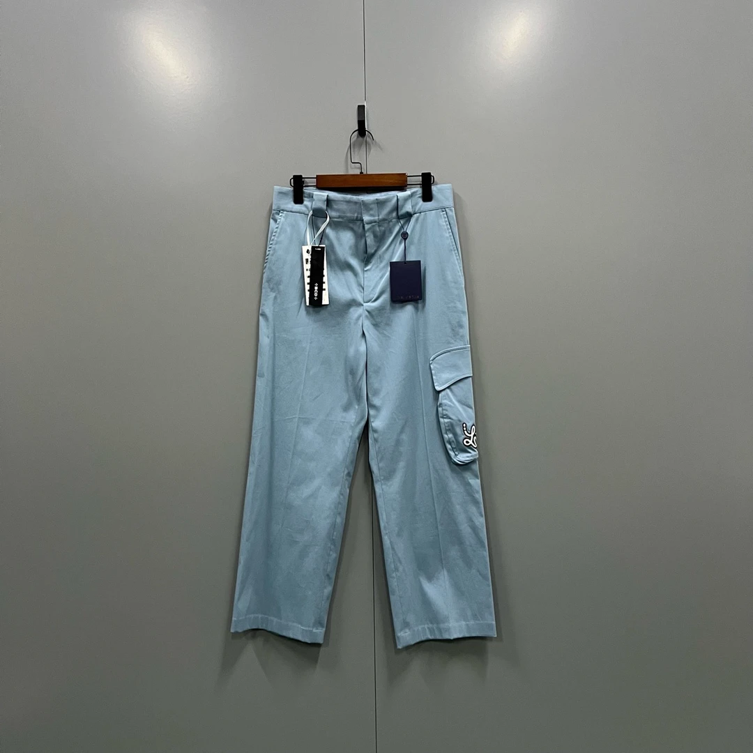 95新 LouisVuitton/路易威登 a3 蓝色口袋长裤 38码/000985