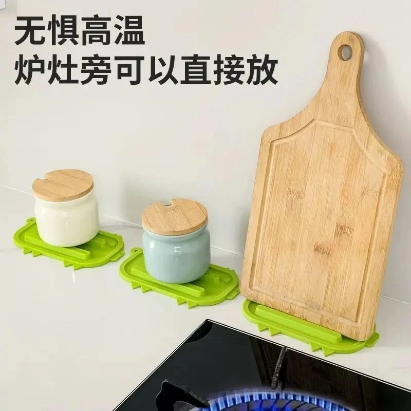 可爱小猪锅盖收纳垫锅盖放置器台面沥水垫多功能隔热垫砧板放置垫