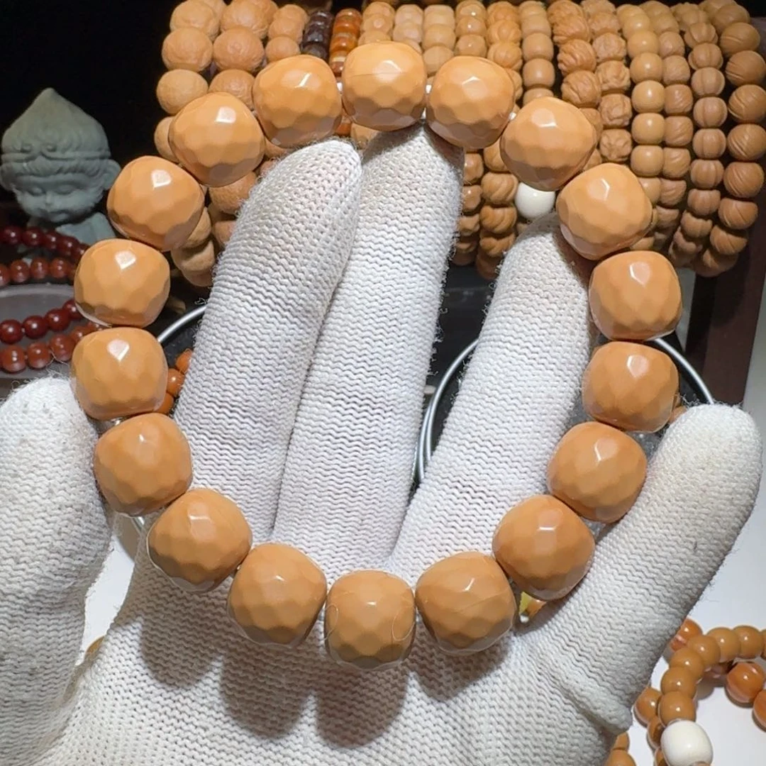 猴头核桃手串砖石面全品无暇13mm