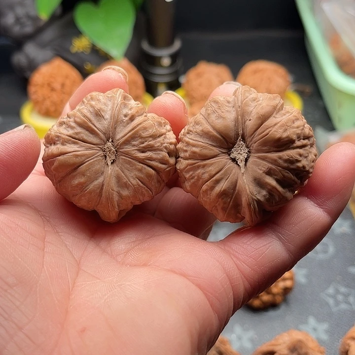 把件文玩核桃全品南瓜边42肚43