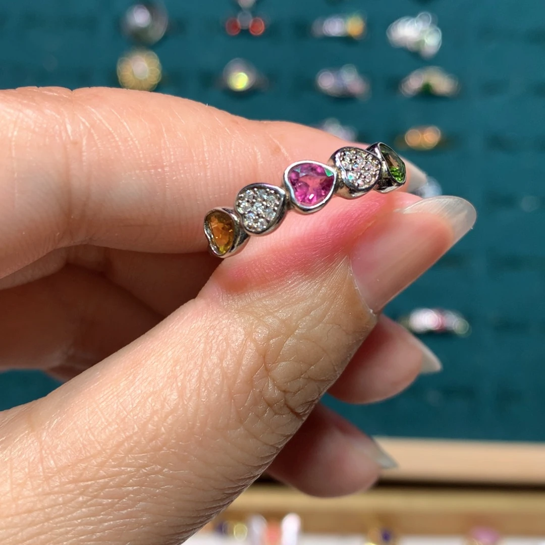 欧泊银S925镶嵌戒指特价不退换