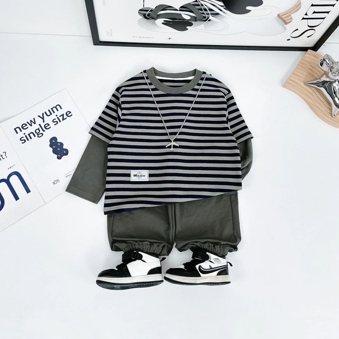 男童套装2024新款秋装儿童春秋季两件套 D-HS24109 悠悠童话童装