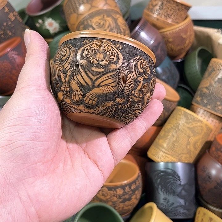 茶杯紫砂全手工紫砂主人杯