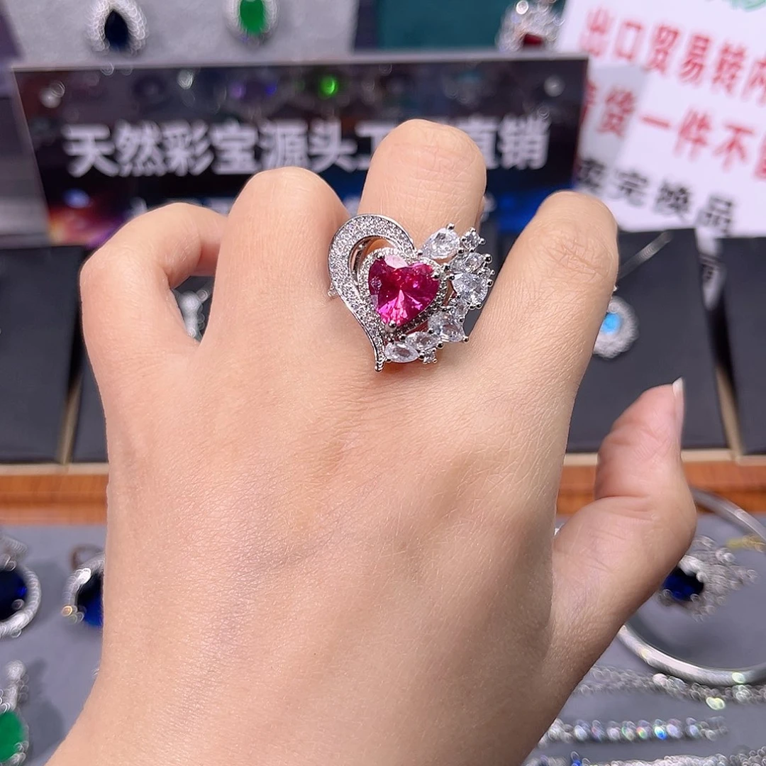 蓝宝石颈饰银S925镶嵌t z 4