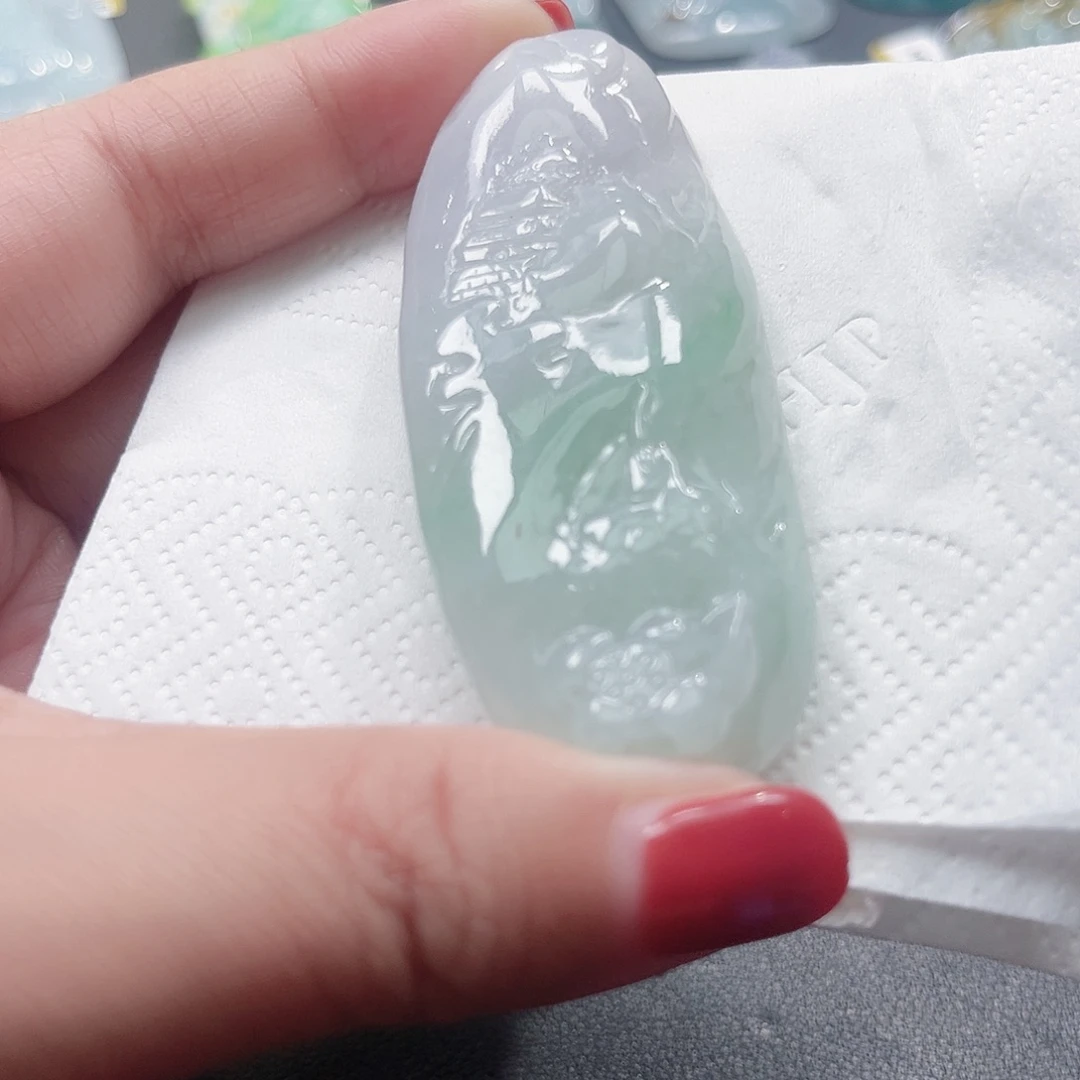 翡翠未镶嵌颈饰吊坠