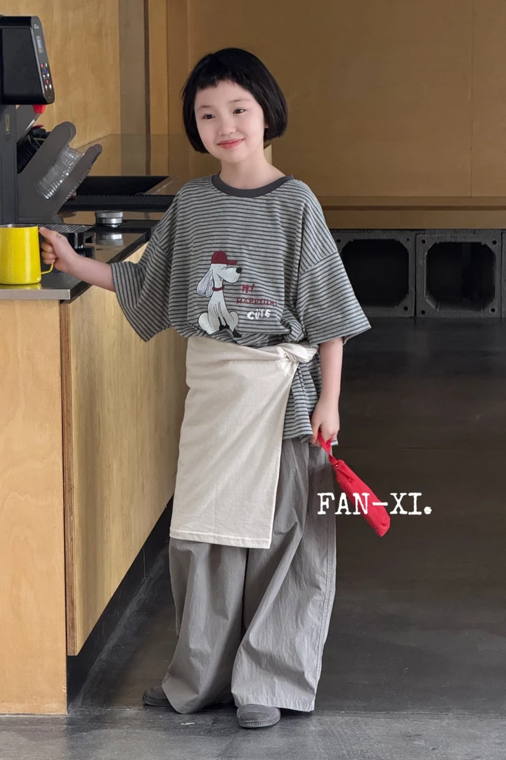 条纹吸汗女韩版圆领夏季短袖T恤休闲童装高智淡人风