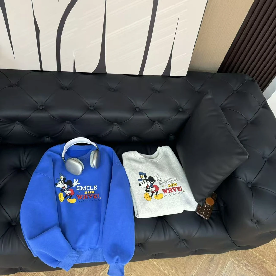 NINI定制春季新款韩系跳舞小老鼠卫衣松弛减龄百搭洋气