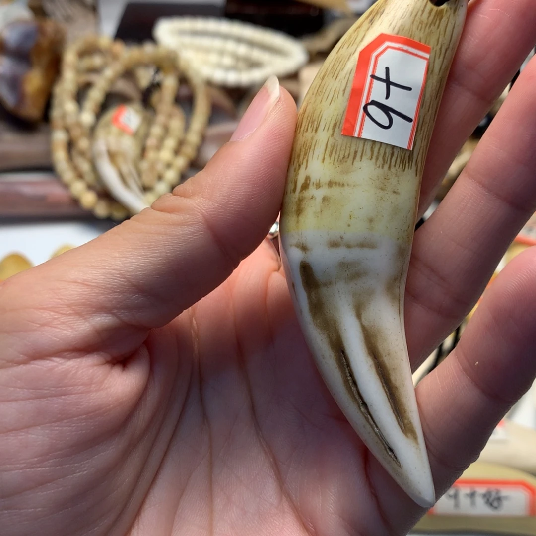 驼骨把件驼骨把件深色牙牙