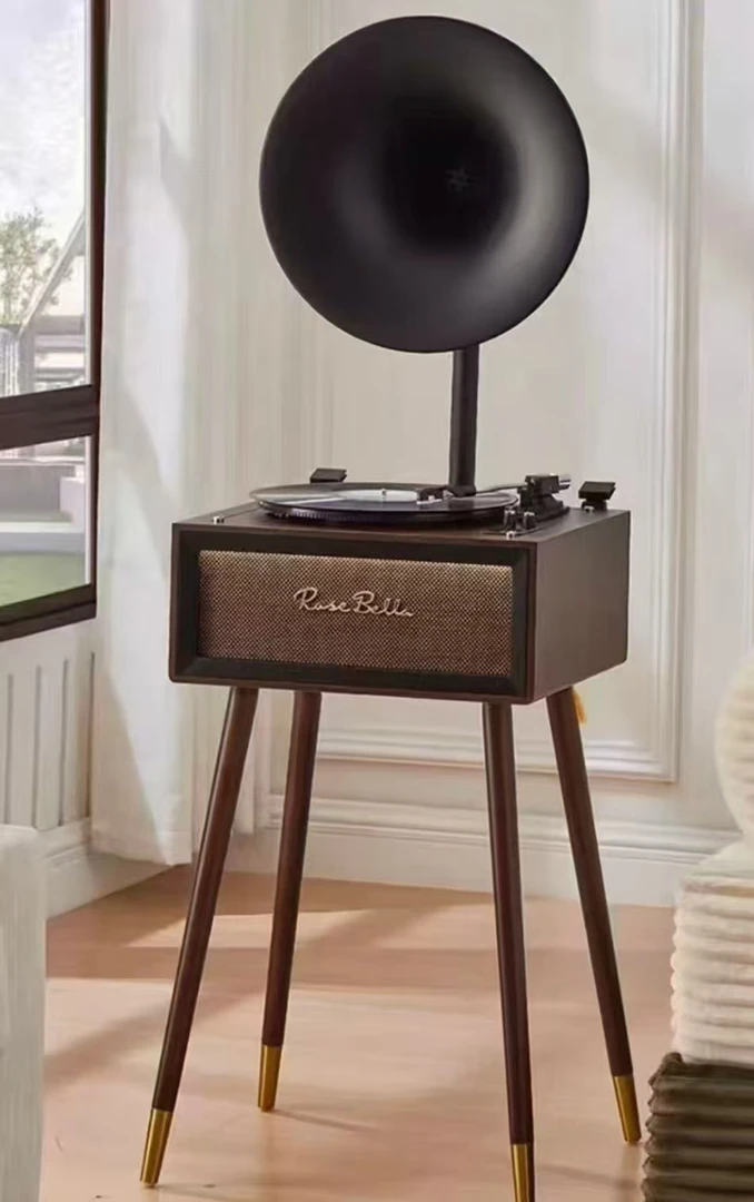 【全国包邮】留声机摆件音响黑胶欧蒂诺洛斯贝拉摆件音响简约木质