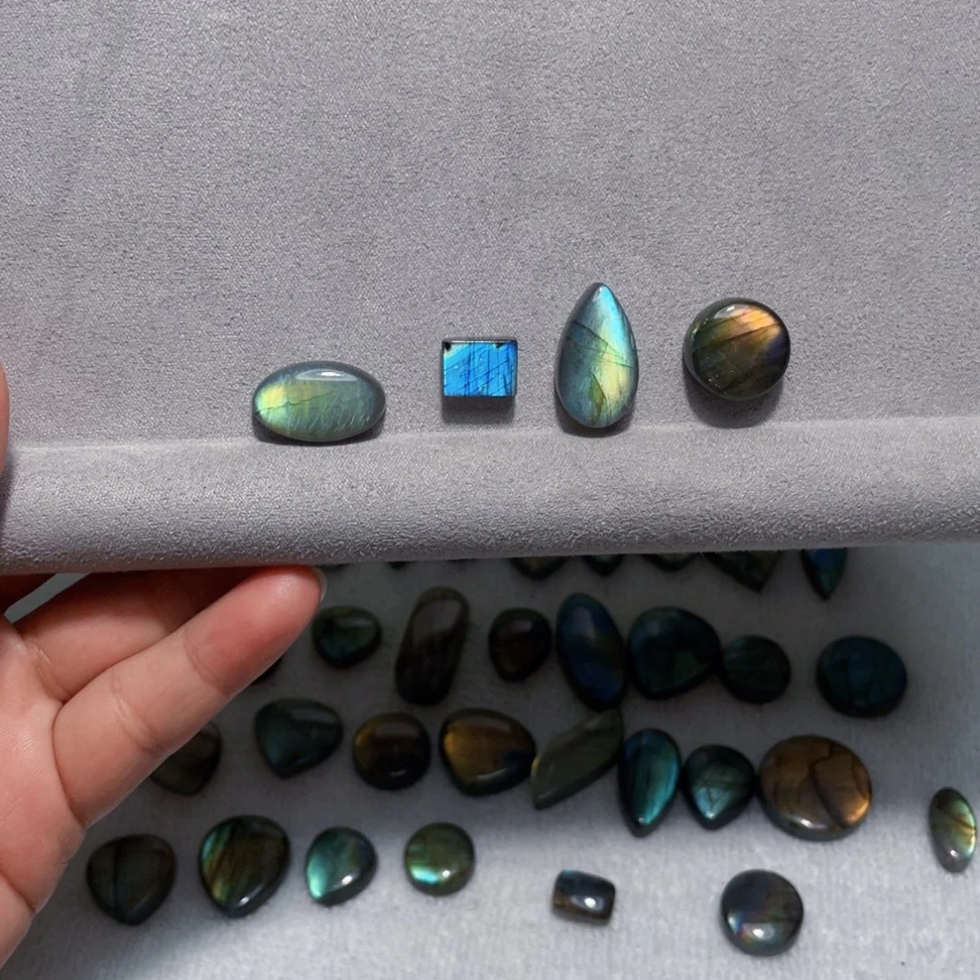 暗***饭银S925镶嵌长石颈饰