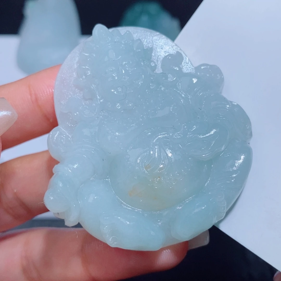 定制翡翠未镶嵌定制毛货翡翠挂件