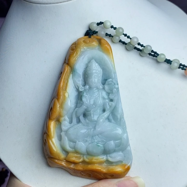 未镶嵌挂件翡翠观音
