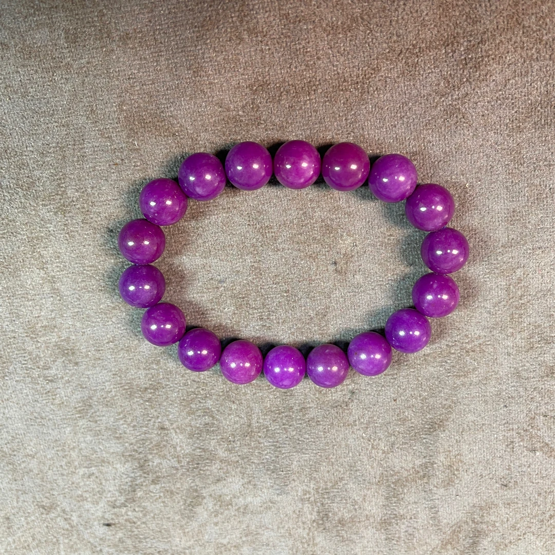 可塘工厂老料果酱紫丝绒单珠手链多样性发一个 SL371