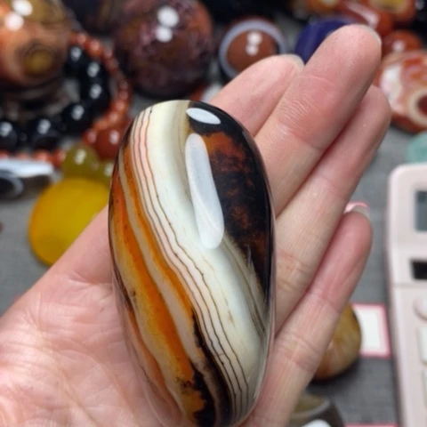 玛瑙/玉髓珠宝奇石未镶嵌爱*石