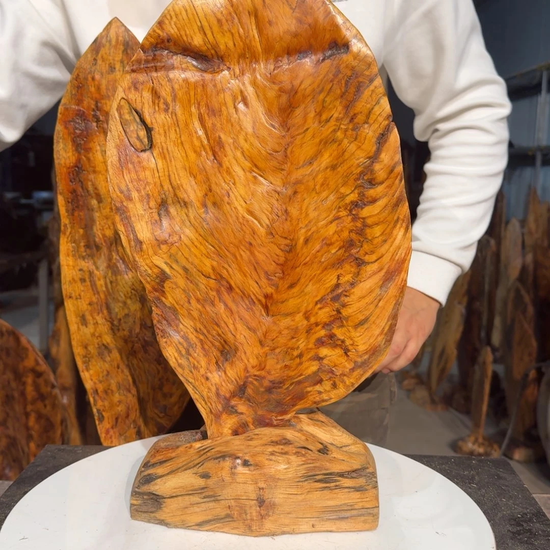 北***L木佳友琥珀木摆件8