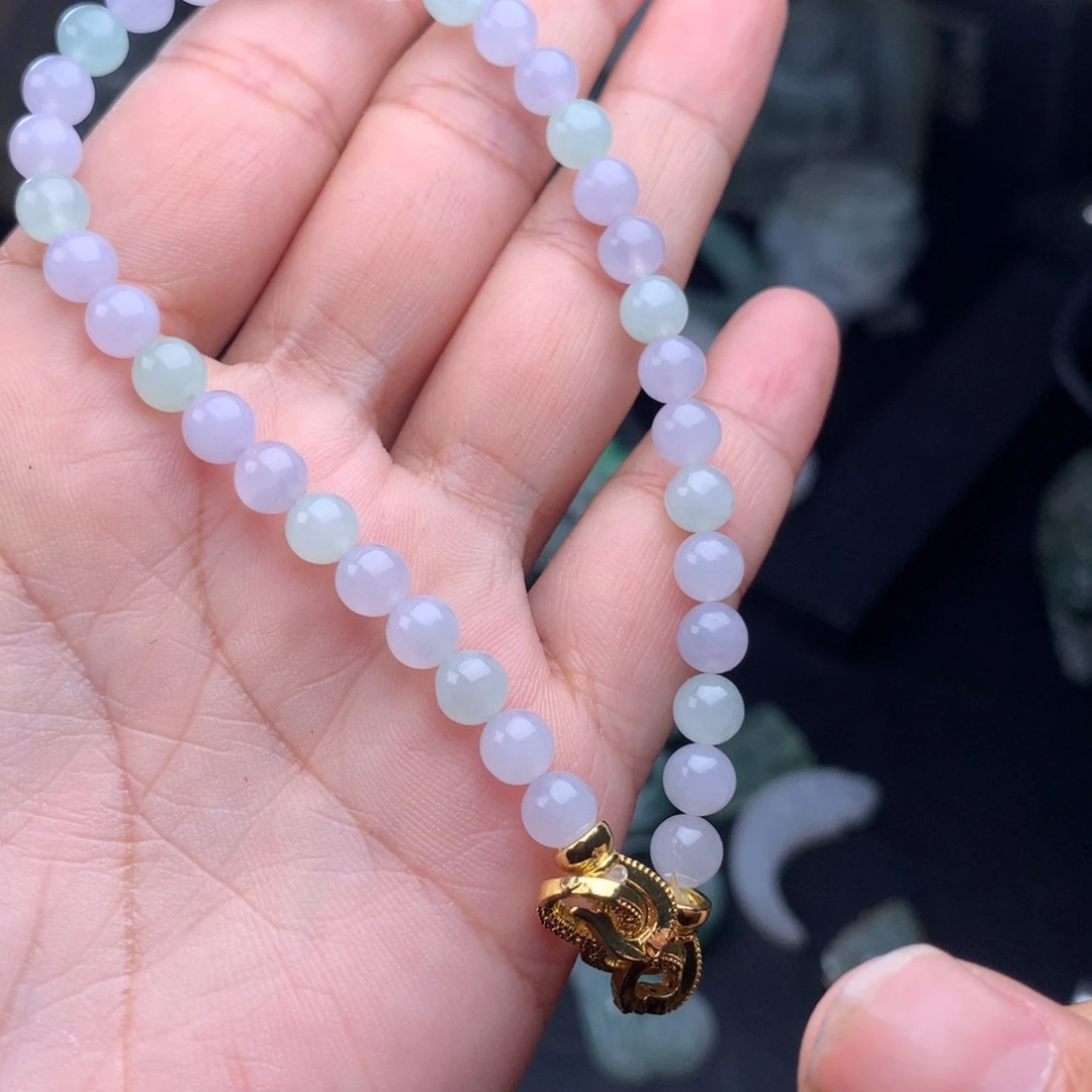 定制翡翠未镶嵌手链卡5不退不换