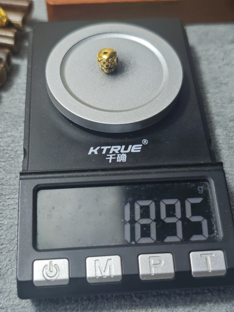 足金999飞行员配珠黄金文玩配饰