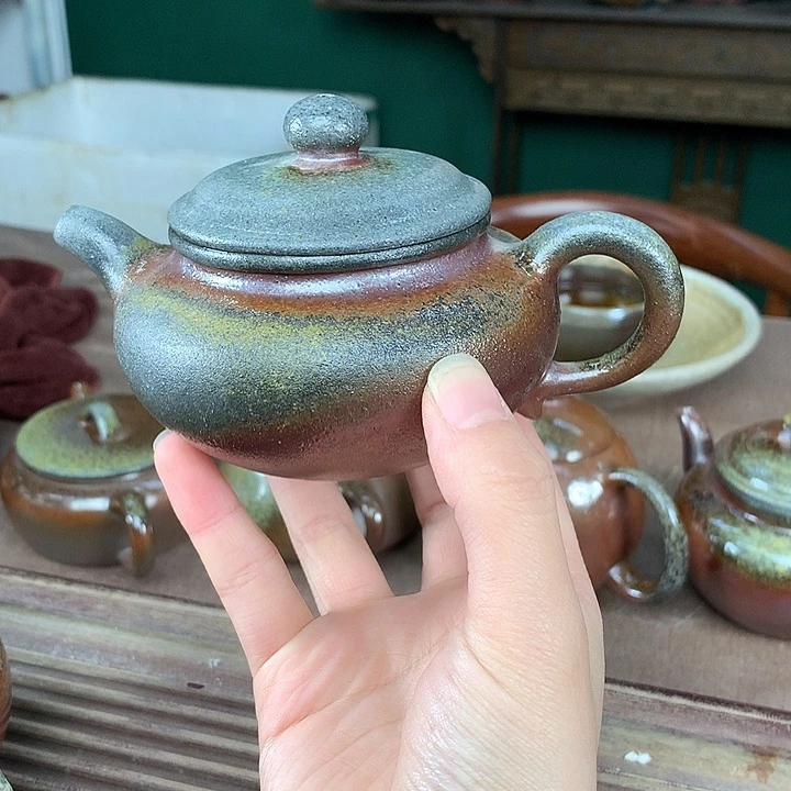 紫砂柴烧纯自然柴烧