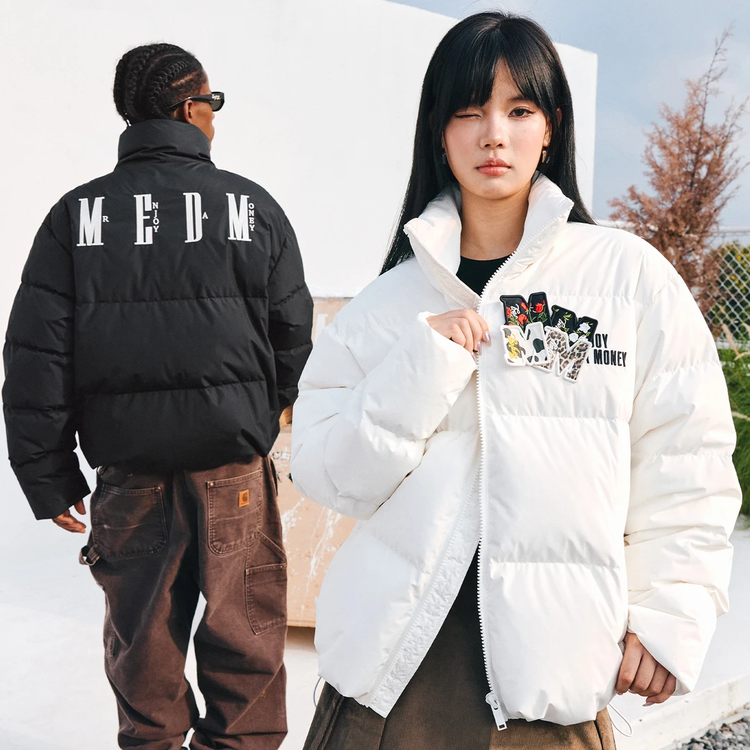 MEDM FW25 立领魔术贴羽绒服街头冬季保暖秋冬外套