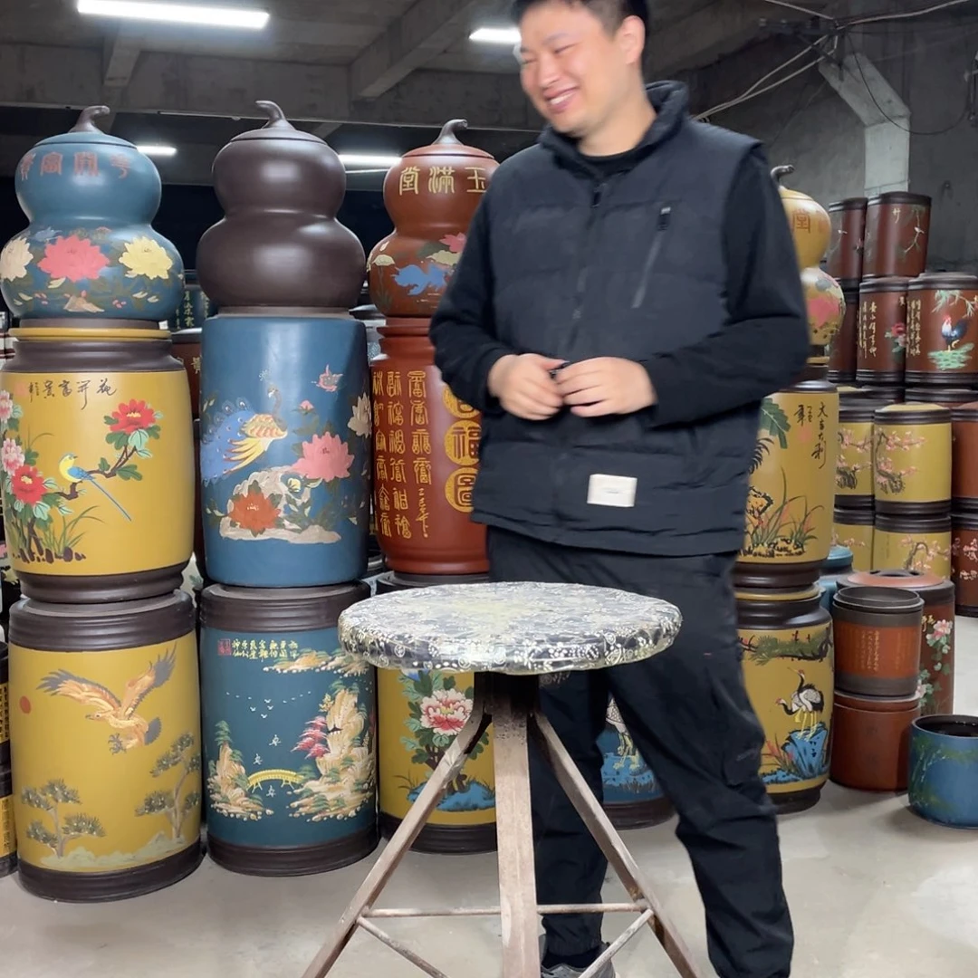 宜兴原矿紫砂茶叶罐