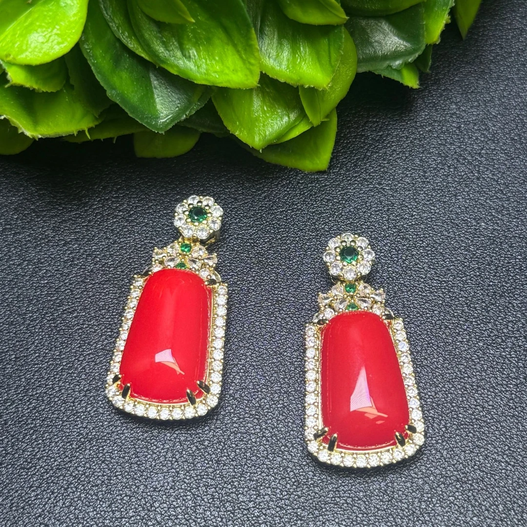 ST1628【福嘟嘟】深海红瑚阿卡玛瑙红无事牌吊坠-多样性只发一件