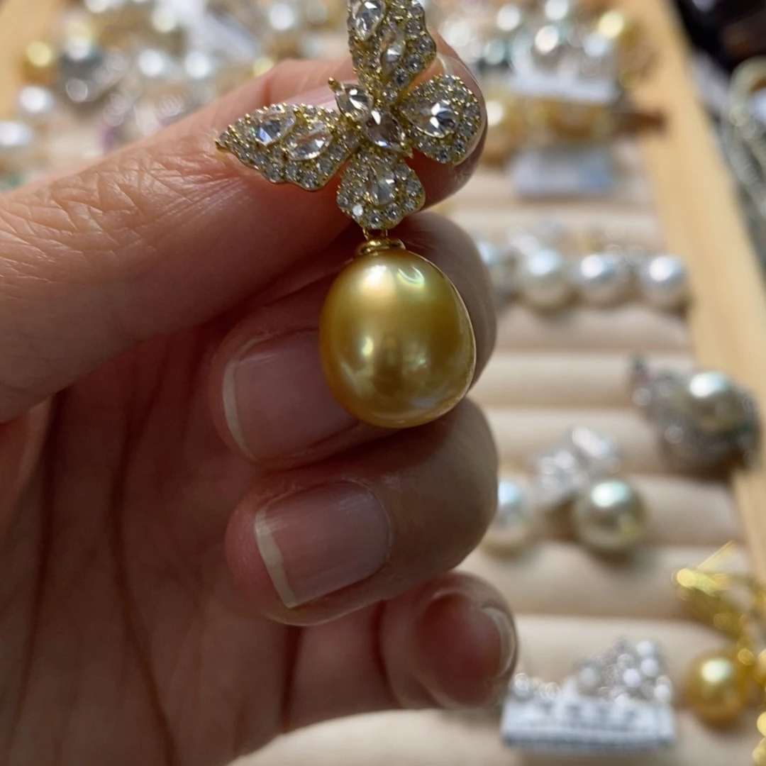 海水珍珠颈饰银S925镶嵌