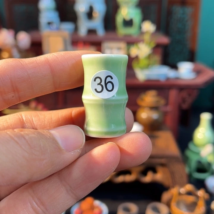 摆件微陶老王迷你花瓶