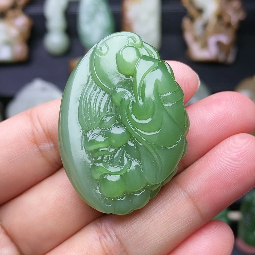【闪购商品】未镶嵌和田玉（碧玉）挂件
