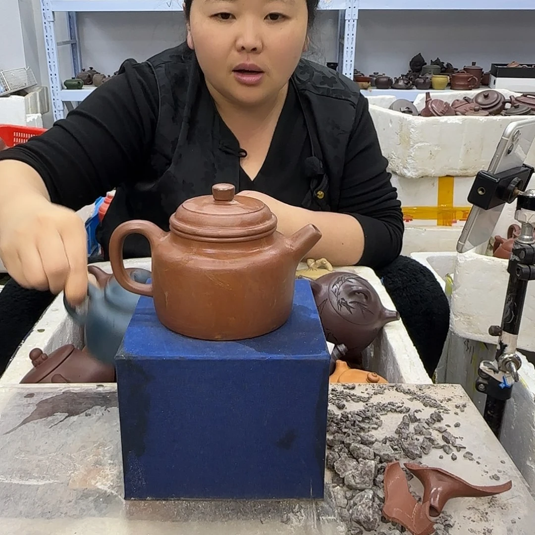 紫砂茶壶宜兴紫砂壶瑕疵处理