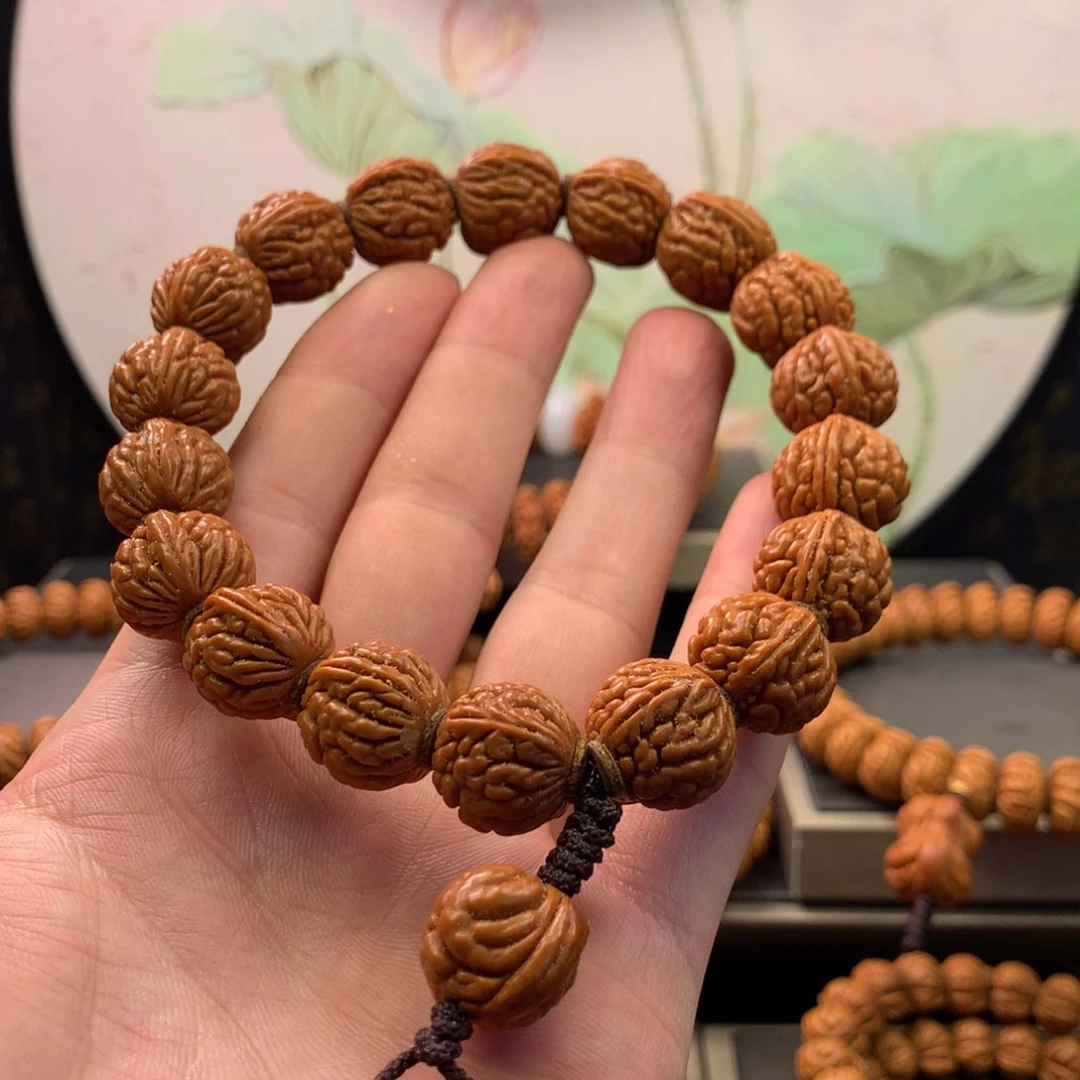 【闪购商品】桃核手串17荔枝纹手串