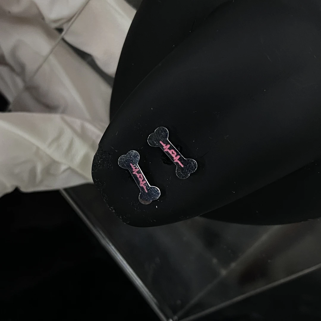 钛钢耳饰 Eternal心电图狗骨头舌钉钛钢材质甜美可爱风穿刺饰品