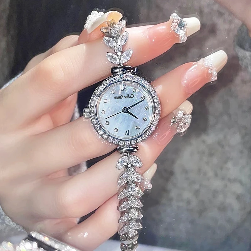CulisrKesnr美人鱼手表女款百搭小众时尚腕表轻奢镶钻爆款手链表