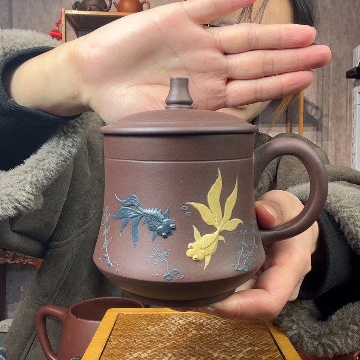 茶杯紫砂原矿紫砂杯
