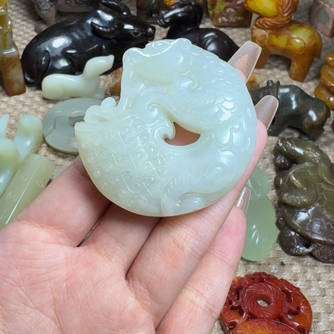 白玉菩提吊坠挂件