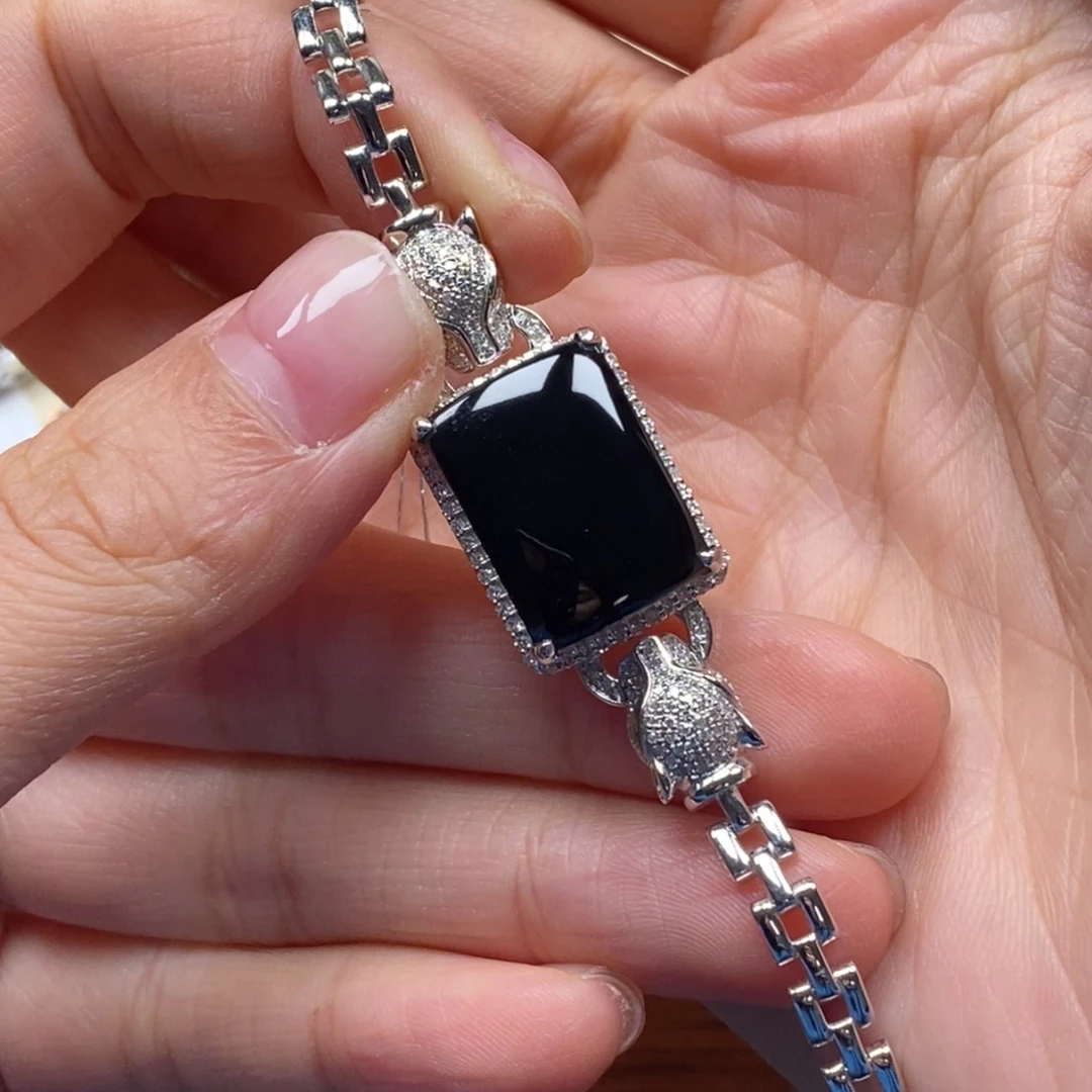 翡翠手链18K金镶嵌招****）马鞍