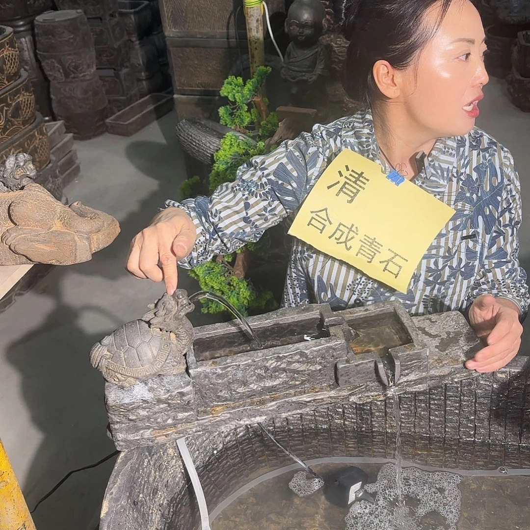 流水摆件孤品不带盆99