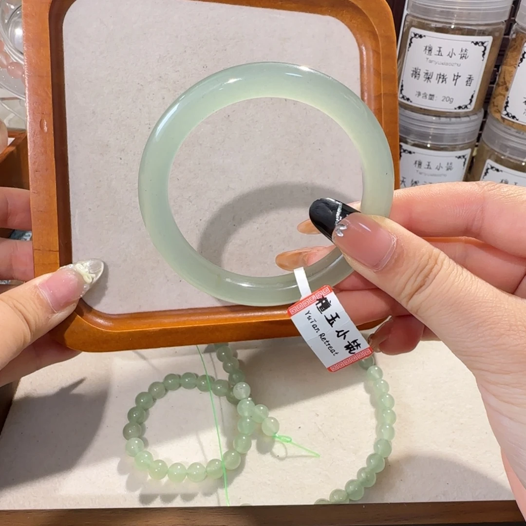 石英质玉（金丝玉）未镶嵌手镯东陵玉54.4