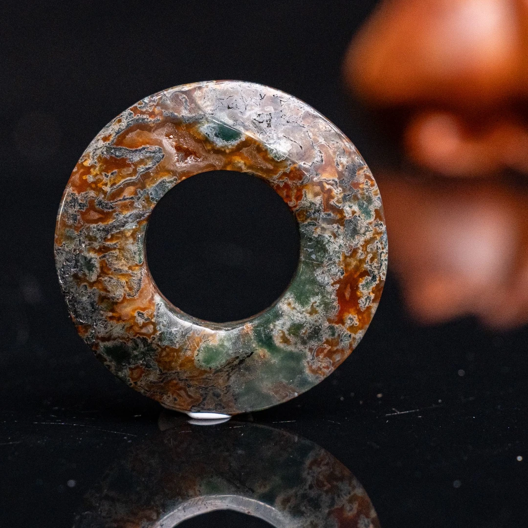 明代天然玛瑙环佩饰-NX