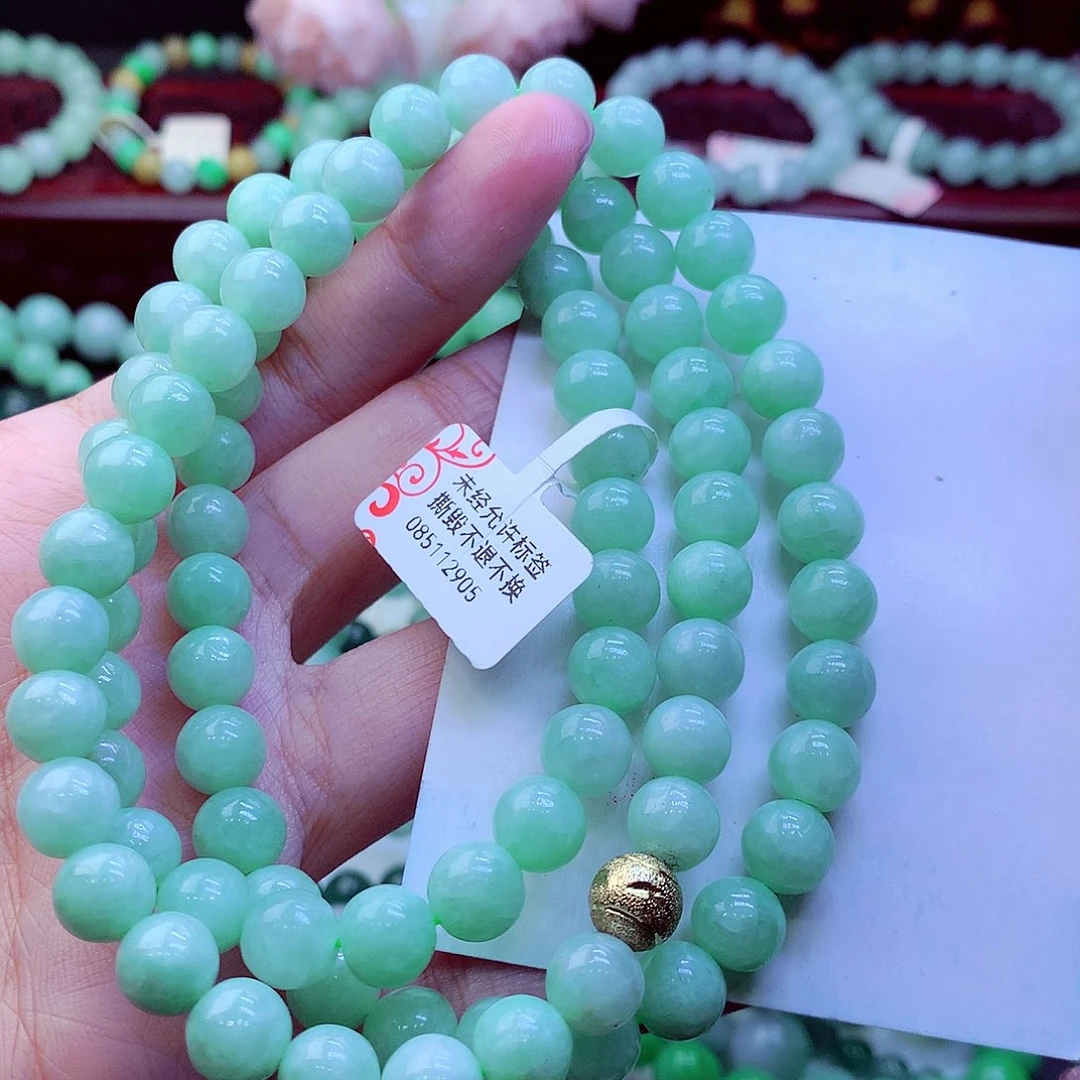 翡翠未镶嵌毛衣链