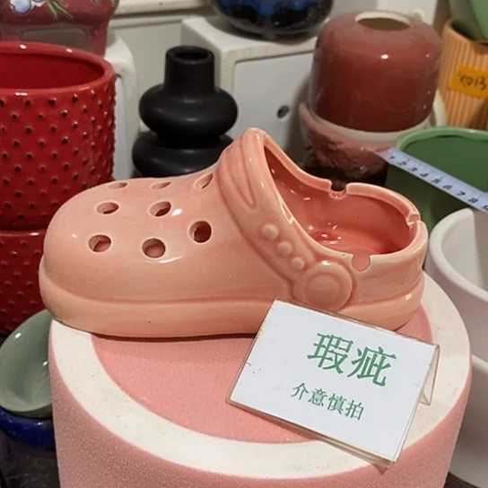 段泥花盆瑕疵无孔