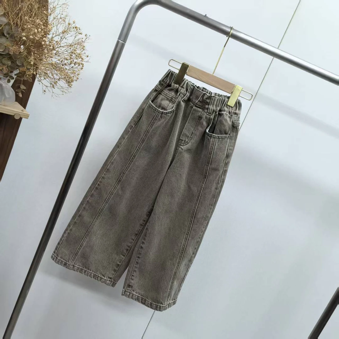 【3515】卡其色牛仔裤B5-9