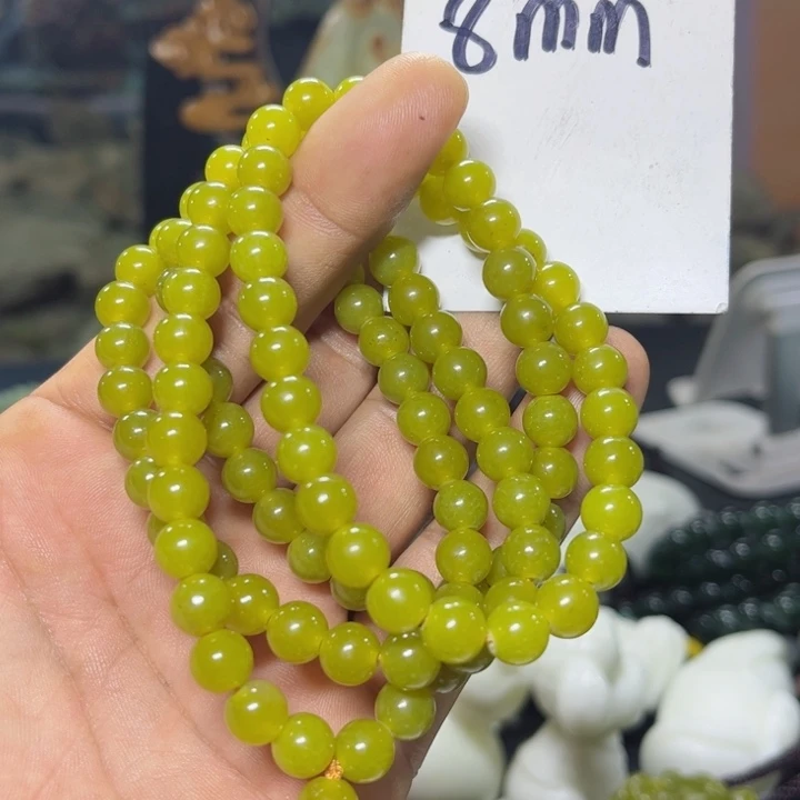 蛇纹石玉项链未镶嵌