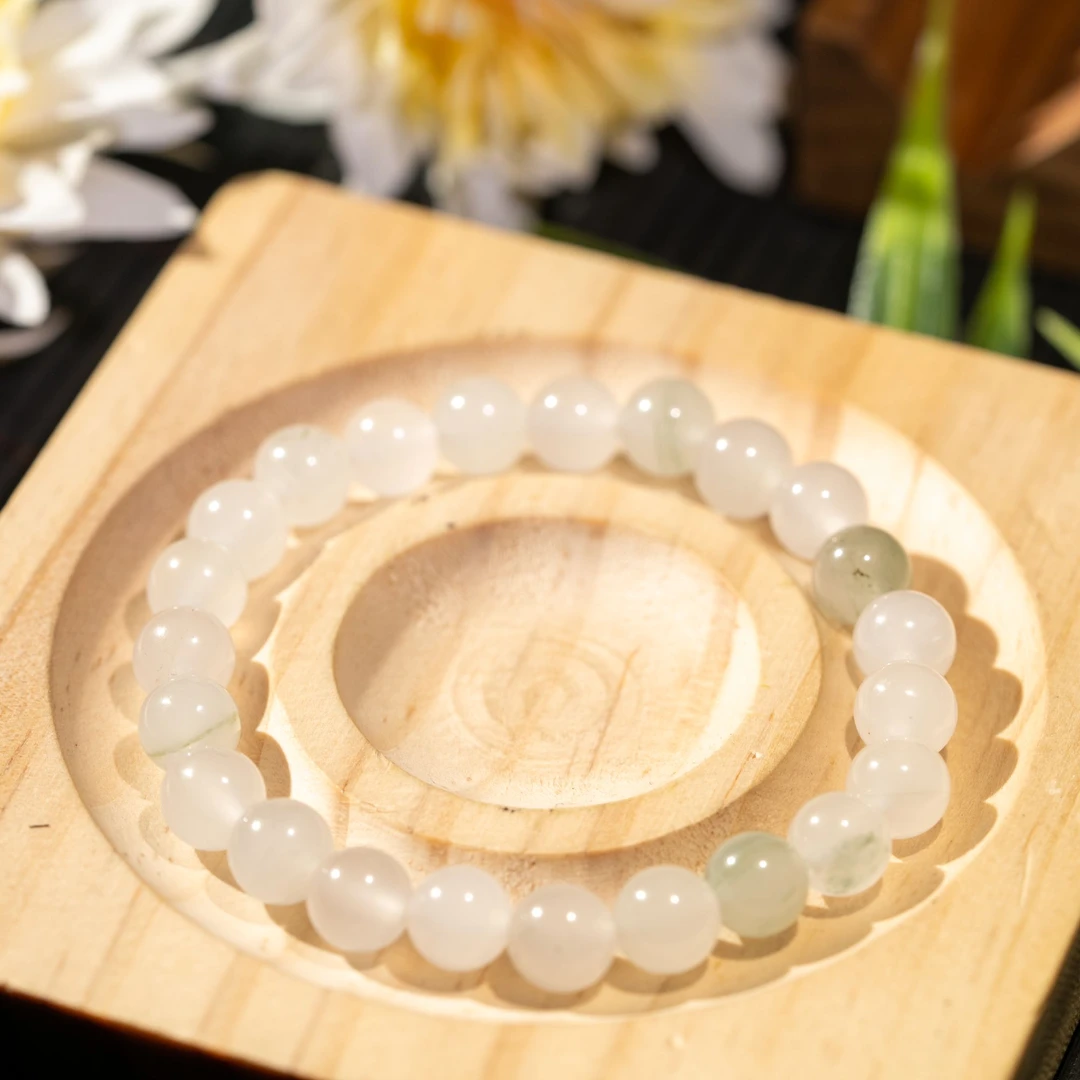 【巴基斯坦】50303-LZCP4天山翠手串简约单圈时尚8mm